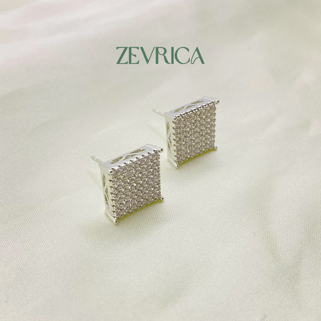 Crystal Grid Earring