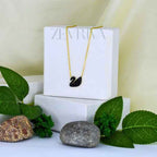 Midnight Swan Pendant