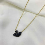 Midnight Swan Pendant