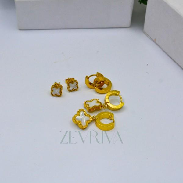 PEARL BLOOM EARRINGS SET