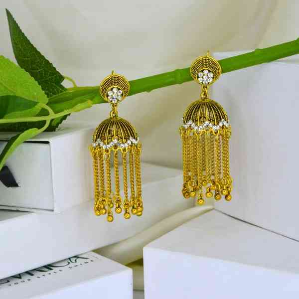TEMPLE TASSELS JHUMKA