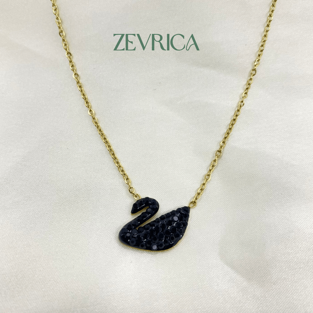 Midnight Swan Pendant