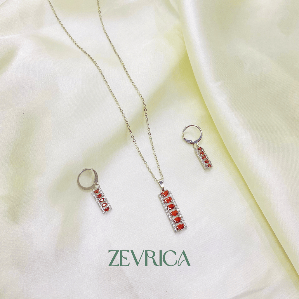 Scarlet Dusk Necklace Set