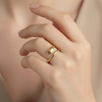 Ruby Coil Snake Ring
