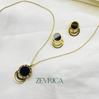 Black Empress Pendant Set