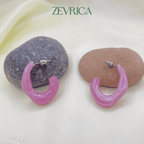 Aqua Arc Earrings | Set of 4