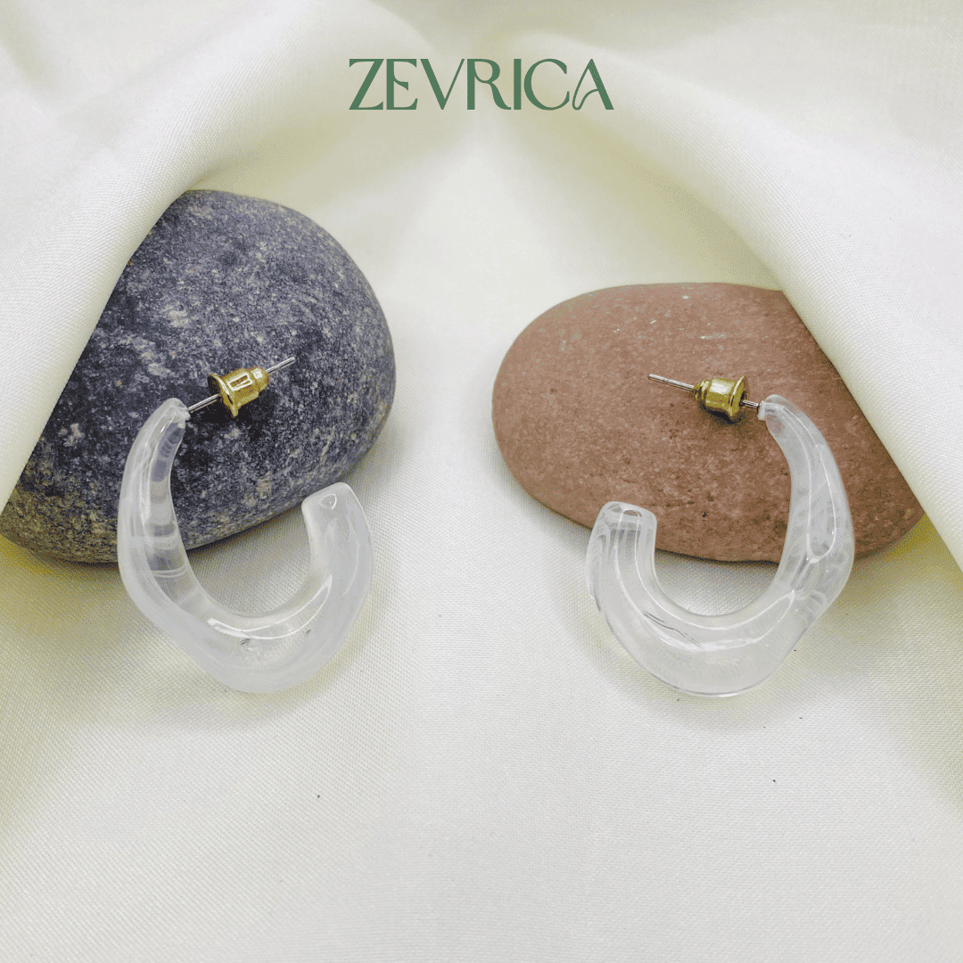 Aqua Arc Earrings | Set of 4