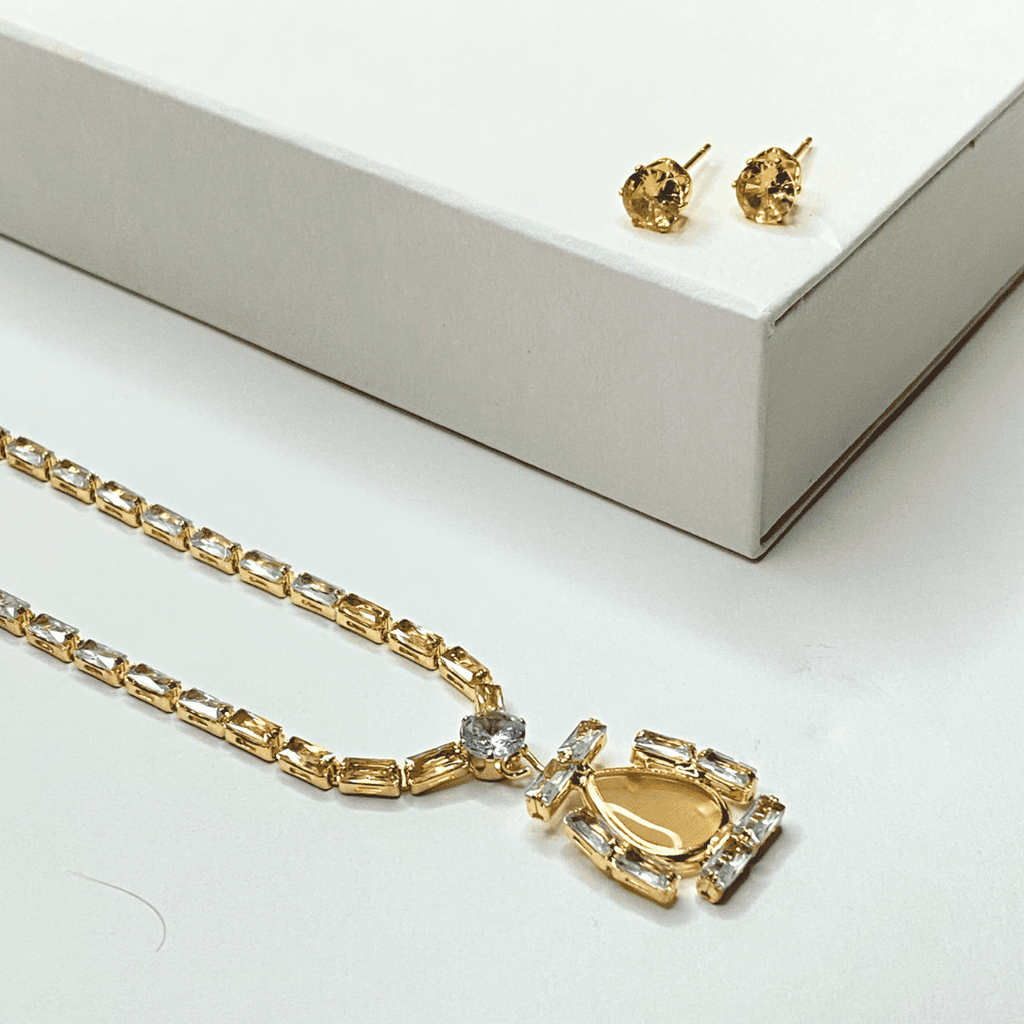 AMBER ROYALTY NECKLACE SET