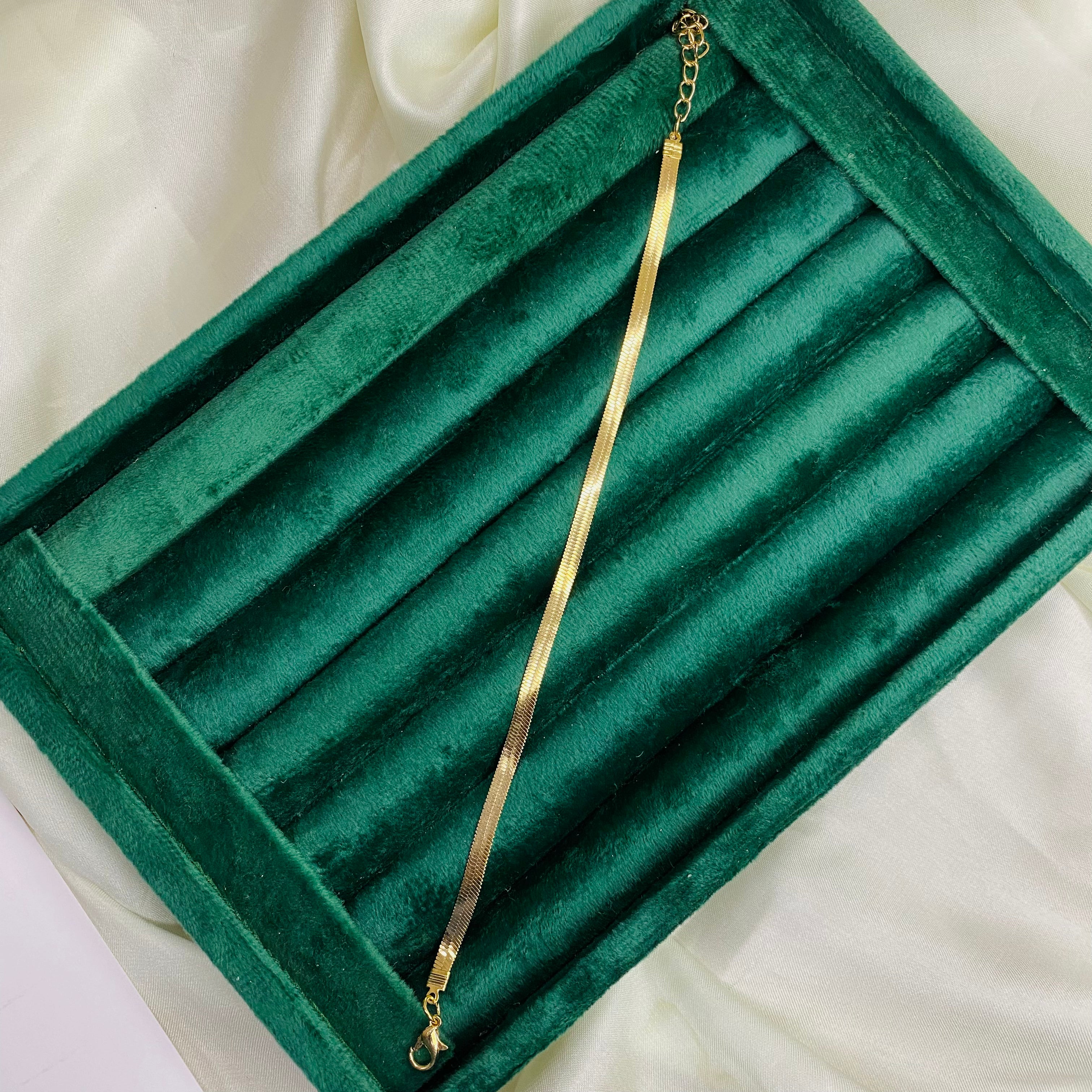 Golden Ripple | Single Anklet