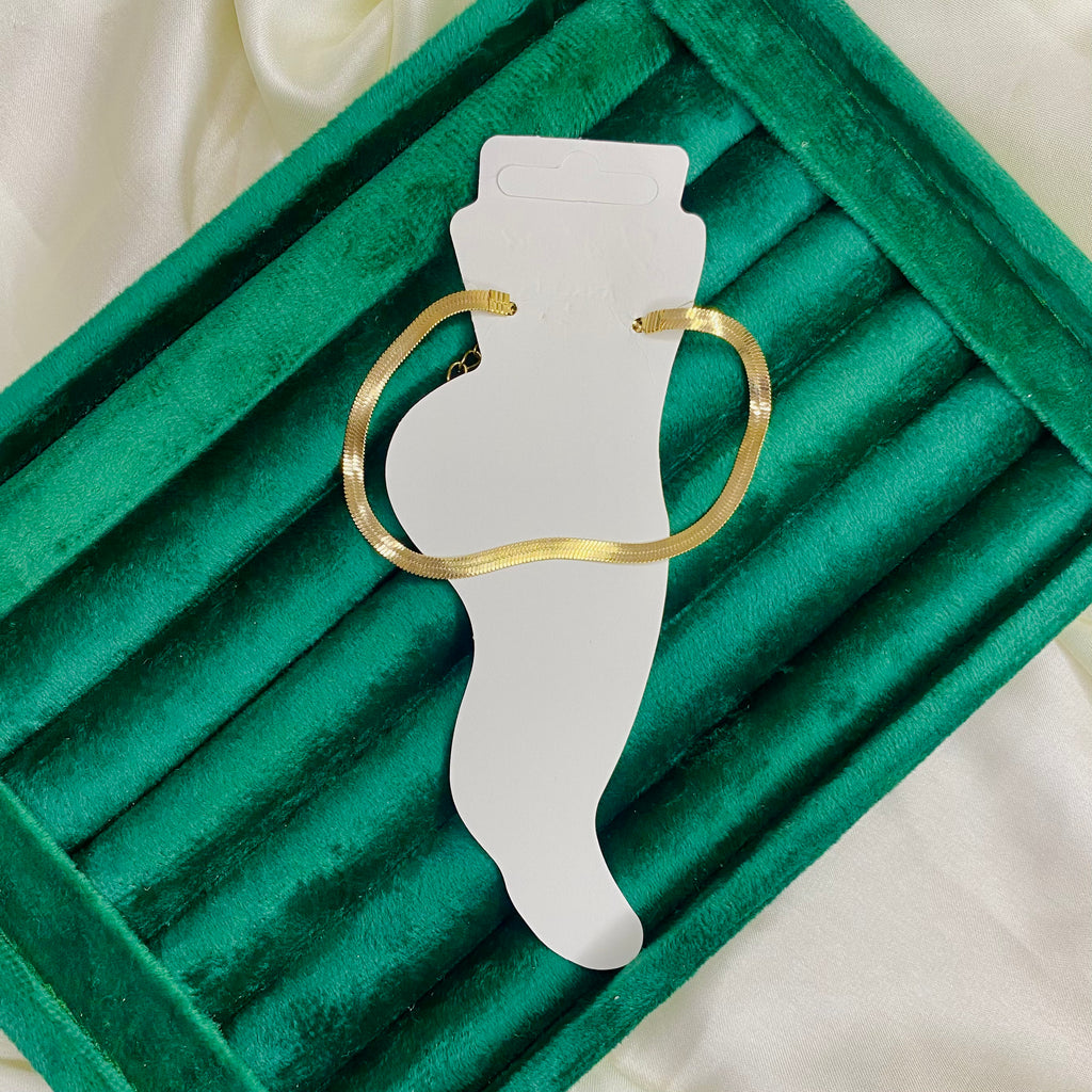 Golden Ripple | Single Anklet