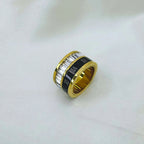 Roma Noir Double Layered Ring