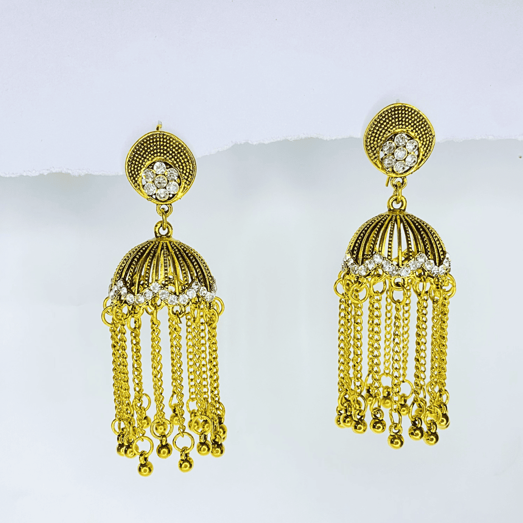 TEMPLE TASSELS JHUMKA